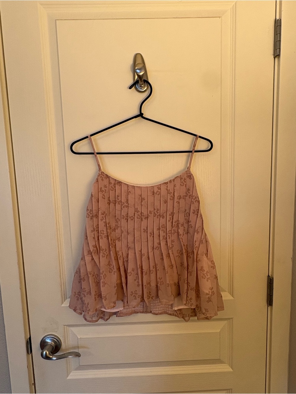 saltwater LUXE Blush Pink Smocked Spaghetti Strap Tank